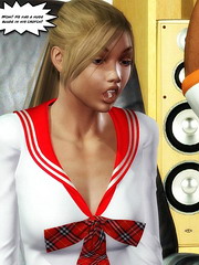 3d young tea and dad`s dick